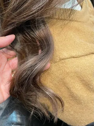 ロング カラー ブリーチなし透明感 タケザワミキのヘアスタイル