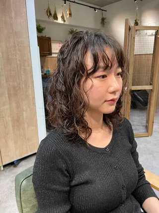 セミロング パーマ Toiro 横浜所属・🎀レイヤー/パーマ カラー/ai🎀のヘアスタイル