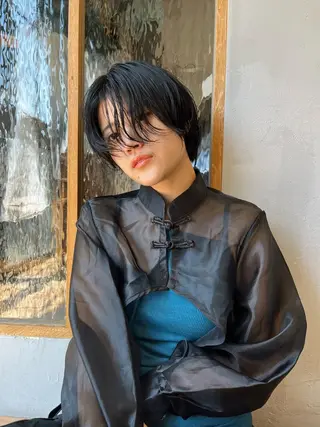 ショート カラー パーマ ヘアアレンジ メンズ キッズ ネイル マツエク・マツパ アイブロウ お洒落パーマ/ボブ ❄️Tomoka❄️のヘアスタイル