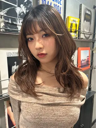 ロング ヘアアレンジ デザインカラー❤︎ イシイレイのヘアスタイル