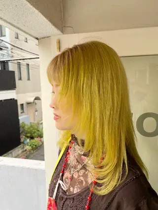 ミディアム カラー TELA HAIR 瑞江店所属・髪質改善✨透明感 片塩のヘアスタイル
