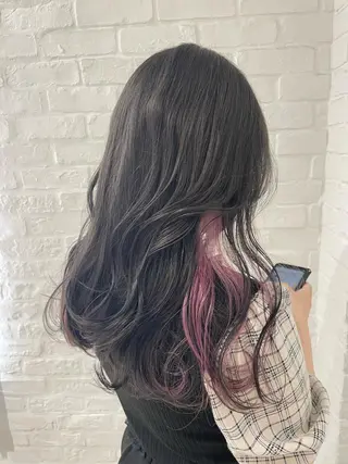 ロング 最新韓国本場ヘア 🇰🇷榎本明日香のヘアスタイル
