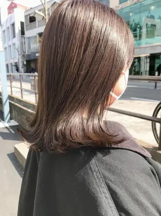 ミディアム カラー 🧸ミルクティー🧸 kousei🧸のヘアスタイル