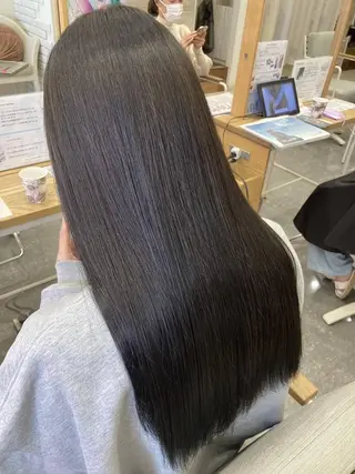 ロング 美髪縮毛矯正/ 似合わせ🔹田中 守のヘアスタイル