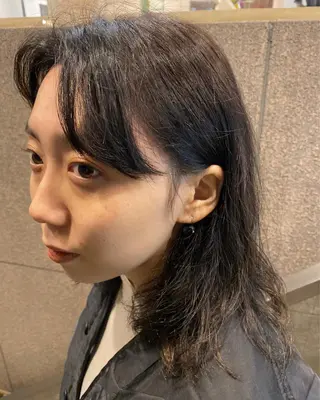 ミディアム カラー パーマ 新宿三丁目 Miyukiのヘアスタイル