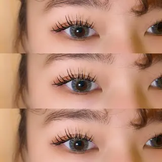 マツエク・マツパ 肌に馴染むハイトーン /ミルクティーカラーのヘアスタイル