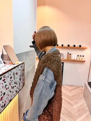 カラー ブラウンベージュ/ 艶髪/🤎はる🤎のヘアスタイル