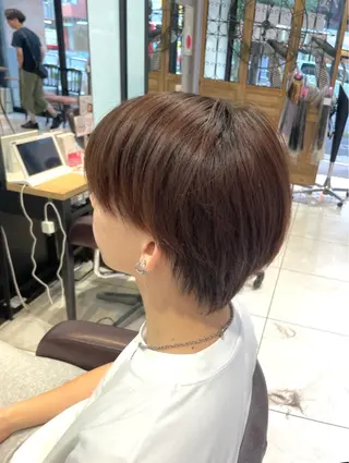 ショート 韓国／うる艶カラー 🐈‍⬛💗miyuのヘアスタイル