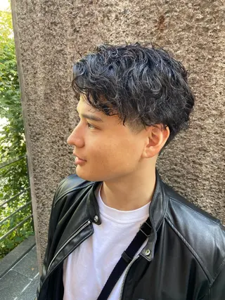 ショート パーマ ヘアアレンジ メンズ CHIC share salon所属・ちこ .のヘアスタイル