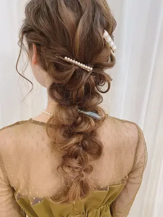 ロング ヘアアレンジ セットサロン      ラフテル所属・大阪/ヘアアレンジ /似合わせset💐のヘアスタイル