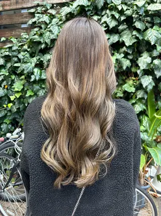 ロング 🤍Nozomi/ オリーブカラー🌿のヘアスタイル