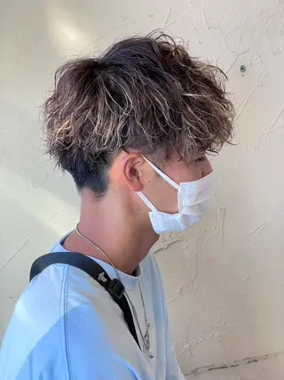 ショート パーマ メンズ メンズ特化/パーマ指 名No.1/百瀬太郎のヘアスタイル