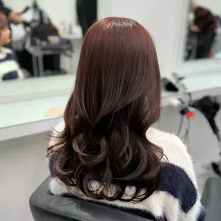 ロング カラー 韓国っぽ♡寒色/暗髪 🫧MOEKA🦋のヘアスタイル
