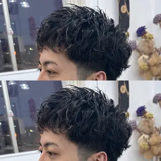 ショート パーマ メンズ メンズ特化✂️ 小枝 優生のヘアスタイル