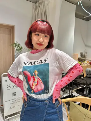 ミディアム カラー ヘアアレンジ トレンドlayer cut💐mihoのヘアスタイル