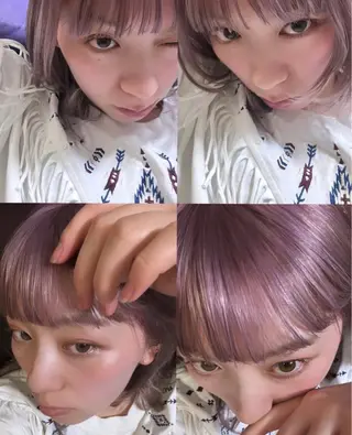 セミロング Alter所属・layer/透明感 ハイトーン/kanaのヘアスタイル