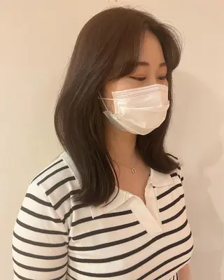 ミディアム 菅原リキヤ くびれレイヤーヘアのヘアスタイル