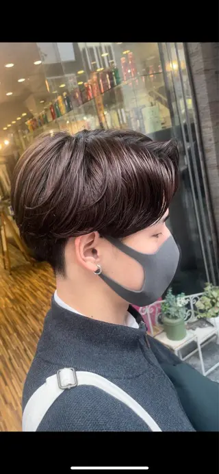 パーマ メンズ EARTH 山﨑龍馬のヘアスタイル