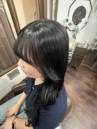ロング カラー 🩵河原 優🩵のヘアスタイル