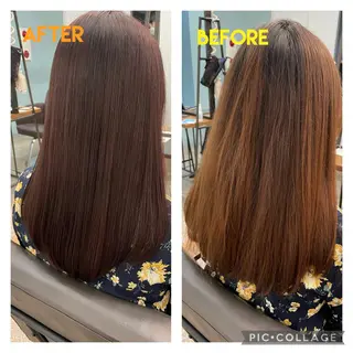 セミロング カラー 🏅髪質改善🏅店長 鈴木淳平のヘアスタイル