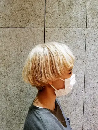 ショート カラー La fith hair 池袋店所属・🔴赤み消し/ 艶カラー落合 優🔴のヘアスタイル