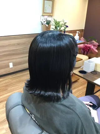 ミディアム カラー Annon プライベートサロンのヘアスタイル