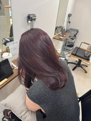 セミロング カラー Sun.所属・Sun./山口市 Natsuのヘアスタイル