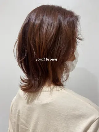 カラー 富永 美玖のヘアスタイル