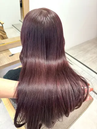 ロング カラー Una並木坂  透明感カラー＆髪質改善＆韓国ヘア所属・松本 凜那のヘアスタイル