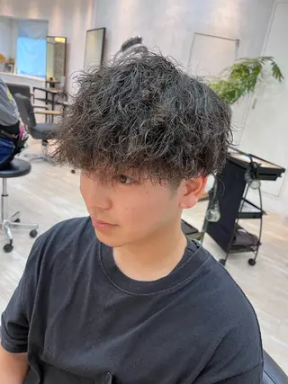 ショート メンズ Utata literie所属・嵯峨 大地/パーマ/ ハード系/特殊系のヘアスタイル