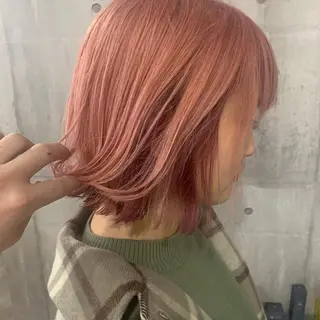 ショート カラー ヘアアレンジ キッズ カラー特化サロン Eir心斎橋のヘアスタイル