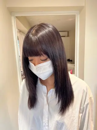 ミディアム カラー Garland 表参道所属・ミディアムレイヤー/ 艶カラー🎀 emiのヘアスタイル