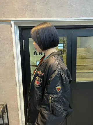 ショート ボブ×縮毛矯正 ryotaのヘアスタイル