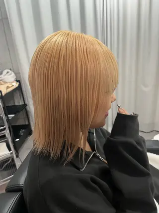 セミロング カラー 🌱ぱっつとボブカ ット🌱/Ryotaのヘアスタイル