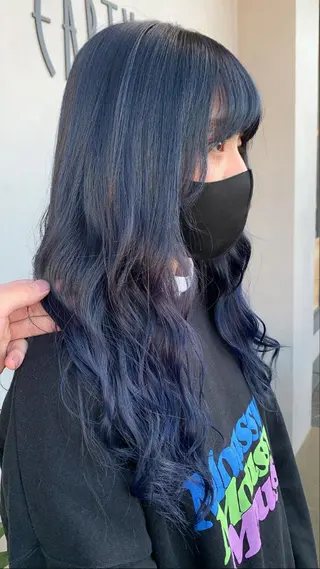 ロング カラー 名古屋/デザイン/ ブリーチ/松井亮磨のヘアスタイル