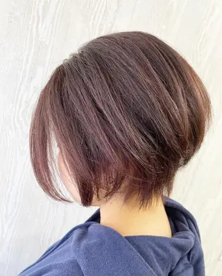ショート カラー ヘアアレンジ HUENEST アカデミーサロンのヘアスタイル