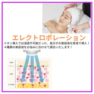 小顔・ツルツル素肌 ハリステリアのエステ・リラクイメージ