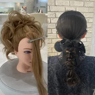 セミロング ヘアアレンジ Dityca...tia所属・りん/ 無料ヘアセットのヘアスタイル