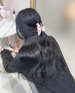 ロング カラー 韓国風暗髪🐈‍⬛ 🩶KOUMIのヘアスタイル