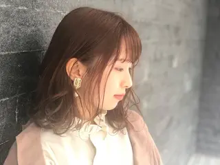 ミディアム カラー Clay所属・及川 祐輔のヘアスタイル