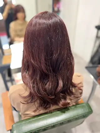 セミロング カラー 艶カラー透明感カラー まいか🫧‪のヘアスタイル