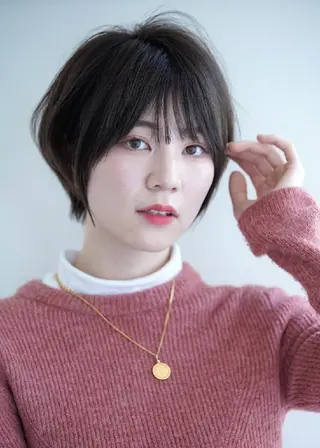 カラー ショート 深夜まで営業中‼️ レム髪質改善のヘアスタイル