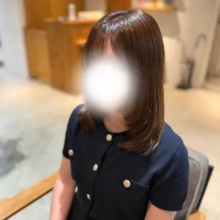 ミディアム misaki アシスタント🎀のヘアスタイル