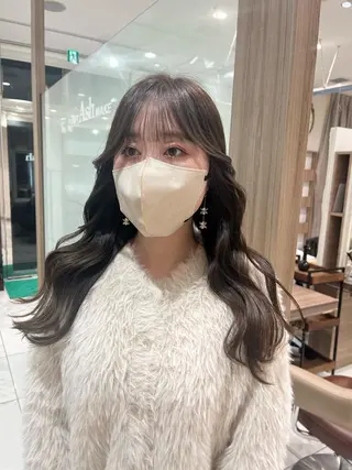 ロング カラー 韓国ヘア/耳ツボジュ エリー♡ayumuのヘアスタイル