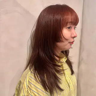 ロング カラー Aust hair Stella新宿所属・Yuki☺︎パーマ レイヤーカットウルフのヘアスタイル