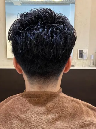 ミディアム メンズ 松岡 輝のヘアスタイル