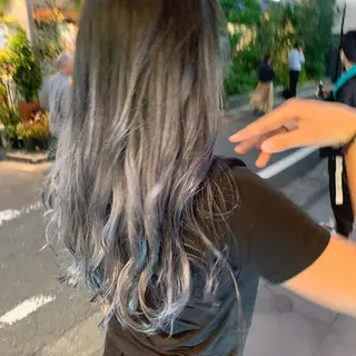 ロング カラー ピンクベージュ/新潟 万代/高橋桃葉🍑のヘアスタイル