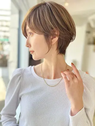 ショート ショート/ボブ/縮毛 三上達大のヘアスタイル