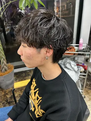 パーマ メンズ 西浦 たくみのヘアスタイル