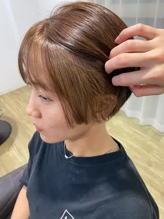 ショート カラー CIEN所属・松下 育未のヘアスタイル